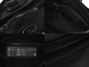 BALENCIAGA バレンシアガ The First ザ ファースト ハンドバッグ ワンショルダー 2WAY 103208 レザー ブラック 美品 中古 4b000073