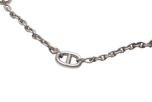 HERMES エルメス シェーヌダンクル ロング ネックレス 新型 ファランドール 10ポイントチャーム 20C049831 Ag925 71.7g 美品 中古 4b000778