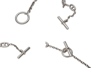 HERMES エルメス シェーヌダンクル ロング ネックレス 新型 ファランドール 10ポイントチャーム 20C049831 Ag925 71.7g 美品 中古 4b000778