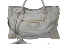 Load image into Gallery viewer, BALENCIAGA バレンシアガ The City ザ シティ ハンドバッグ ワンショルダー 2WAY 115748 レザー グレー 美品 中古 4b000078