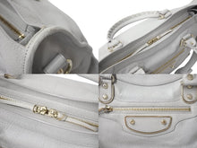 Load image into Gallery viewer, BALENCIAGA バレンシアガ The City ザ シティ ハンドバッグ ワンショルダー 2WAY 115748 レザー グレー 美品 中古 4b000078