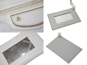 BALENCIAGA バレンシアガ The City ザ シティ ハンドバッグ ワンショルダー 2WAY 115748 レザー グレー 美品 中古 4b000078