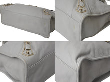Load image into Gallery viewer, BALENCIAGA バレンシアガ The City ザ シティ ハンドバッグ ワンショルダー 2WAY 115748 レザー グレー 美品 中古 4b000078