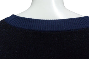 LOUIS VUITTON ルイヴィトン ニット セーター RM191JYC ヴァージルアブロー 19SS オズの魔法使い ネイビー系 美品 中古 4b000080