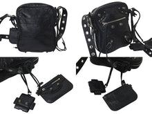 Load image into Gallery viewer, BALENCIAGA バレンシアガ ルカゴールXS ショルダーバッグ 719065 2020S ブラック ラムスキン シルバー金具 美品 中古 4b000843
