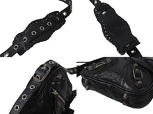 Load image into Gallery viewer, BALENCIAGA バレンシアガ ルカゴールXS ショルダーバッグ 719065 2020S ブラック ラムスキン シルバー金具 美品 中古 4b000843