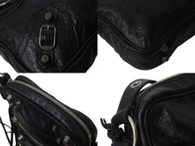 Load image into Gallery viewer, BALENCIAGA バレンシアガ ルカゴールXS ショルダーバッグ 719065 2020S ブラック ラムスキン シルバー金具 美品 中古 4b000843