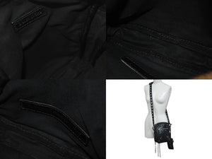 BALENCIAGA バレンシアガ ルカゴールXS ショルダーバッグ 719065 2020S ブラック ラムスキン シルバー金具 美品 中古 4b000843
