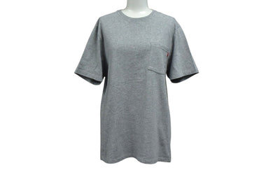 極美品 S/DOUBLE エスダブル ポケット 半袖Ｔシャツ グレー コットン ショーンステューシー トップス プリント サイズS 中古 4b000896