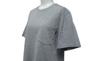 極美品 S/DOUBLE エスダブル ポケット 半袖Ｔシャツ グレー コットン ショーンステューシー トップス プリント サイズS 中古 4b000896