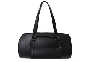 極美品 LOUIS VUITTON ルイヴィトン スフロ ハンドバッグ M52862 エピ レザー ブラック ゴールド金具 中古 4b000986