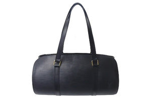 極美品 LOUIS VUITTON ルイヴィトン スフロ ハンドバッグ M52862 エピ レザー ブラック ゴールド金具 中古 4b000986