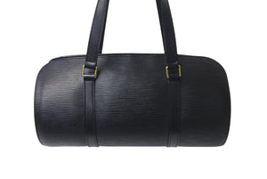 極美品 LOUIS VUITTON ルイヴィトン スフロ ハンドバッグ M52862 エピ レザー ブラック ゴールド金具 中古 4b000986