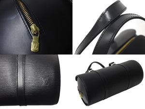 極美品 LOUIS VUITTON ルイヴィトン スフロ ハンドバッグ M52862 エピ レザー ブラック ゴールド金具 中古 4b000986