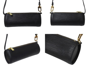 極美品 LOUIS VUITTON ルイヴィトン スフロ ハンドバッグ M52862 エピ レザー ブラック ゴールド金具 中古 4b000986