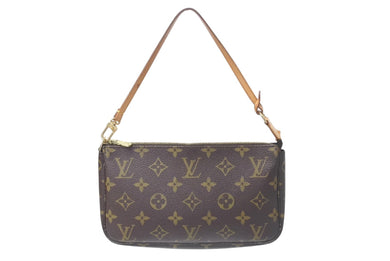 LOUIS VUITTON ルイヴィトン ポシェット アクセソワール アクセサリーポーチ M51980 モノグラム PVC レザー 美品 中古 4b001198