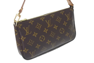 LOUIS VUITTON ルイヴィトン ポシェット アクセソワール アクセサリーポーチ M51980 モノグラム PVC レザー 美品 中古 4b001198