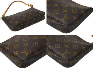 LOUIS VUITTON ルイヴィトン ポシェット アクセソワール アクセサリーポーチ M51980 モノグラム PVC レザー 美品 中古 4b001198