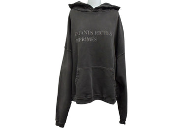 極美品 Enfants riches deprimes アンファンリッシュデプリメ ロゴ パーカー USA製 コットン ブラウン サイズL 中古 4c070821 正規品