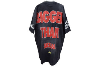 未使用 HELLSTAR ヘルスター ビガーザン サタン プリント半袖Tシャツ トップス コットンブラック サイズM 中古 4c076158 
