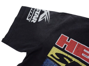 未使用 HELLSTAR ヘルスター ビガーザン サタン プリント半袖Tシャツ トップス コットンブラック サイズM 中古 4c076158 