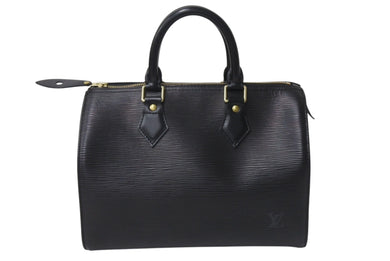 LOUIS VUITTON ルイヴィトン スピーディ30 ハンドバッグ M59032 エピレザー ブラック ゴールド金具 美品 中古 4c076406