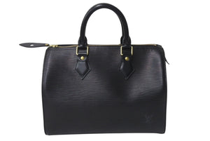 LOUIS VUITTON ルイヴィトン スピーディ30 ハンドバッグ M59032 エピレザー ブラック ゴールド金具 美品 中古 4c076406