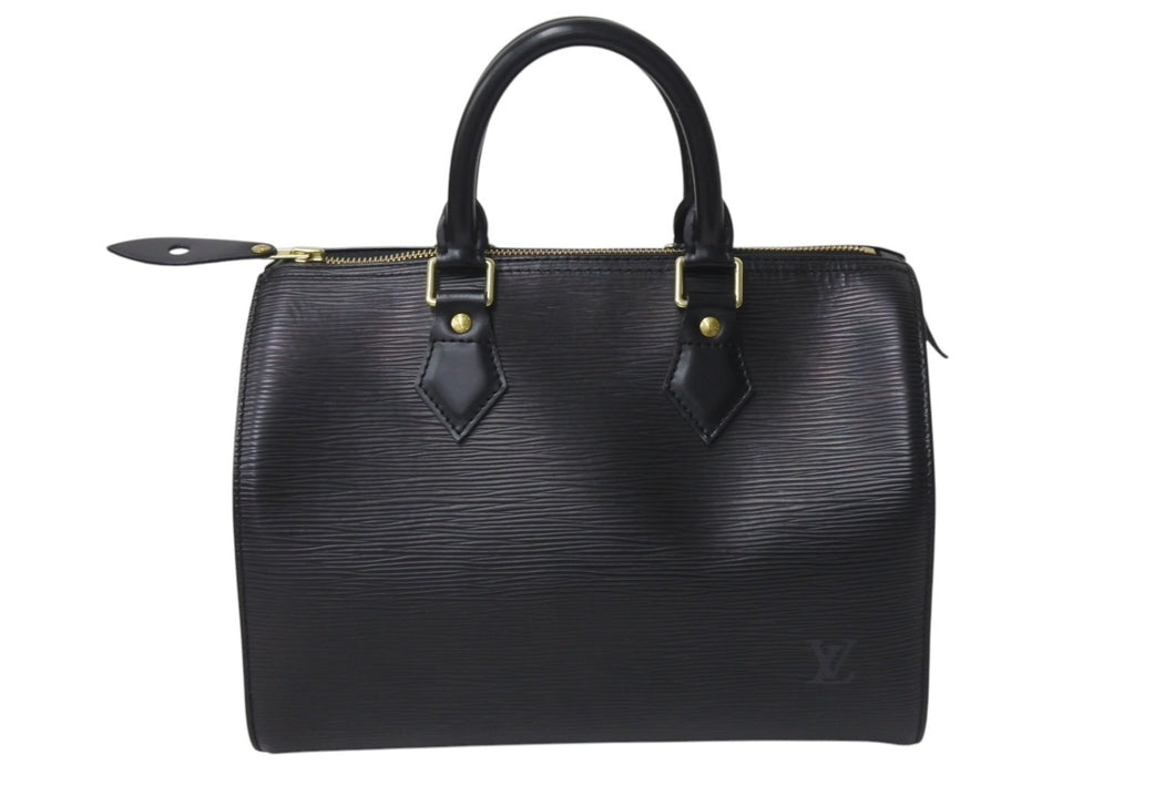 LOUIS VUITTON ルイヴィトン スピーディ30 ハンドバッグ M59032 エピレザー ブラック ゴールド金具 美品 中古 4c076406