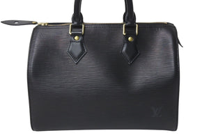 LOUIS VUITTON ルイヴィトン スピーディ30 ハンドバッグ M59032 エピレザー ブラック ゴールド金具 美品 中古 4c076406