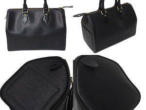 LOUIS VUITTON ルイヴィトン スピーディ30 ハンドバッグ M59032 エピレザー ブラック ゴールド金具 美品 中古 4c076406