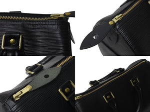 LOUIS VUITTON ルイヴィトン スピーディ30 ハンドバッグ M59032 エピレザー ブラック ゴールド金具 美品 中古 4c076406