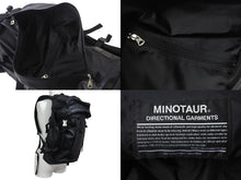 Load image into Gallery viewer, PORTER × MINOTAUR M.U.G GRAIN PC Back Pack Large ポーター リュック バックパック ブラック レザー 中古 4b000804