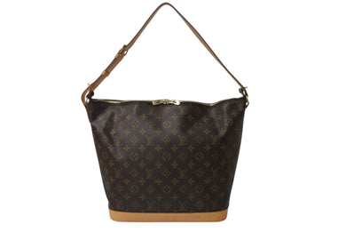 極美品 LOUIS VUITTON ルイヴィトン アムファー スリー バニティスター M47275 モノグラム PVC レザー ブラウン 中古 4b001018