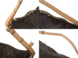 極美品 LOUIS VUITTON ルイヴィトン アムファー スリー バニティスター M47275 モノグラム PVC レザー ブラウン 中古 4b001018