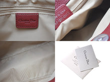 Load image into Gallery viewer, 極美品 Christian Dior クリスチャンディオール トロッター ハンドバッグ ブラウン レッド キャンバス 中古 4b001019