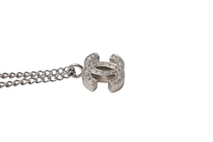 CHANEL シャネル ココマーク ネックレス A26983 重量約7.0g 06V刻印 全長約43.5cm メタル シルバー 美品 中古 4b001034