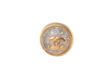 Load image into Gallery viewer, 極美品 CHANEL シャネル ココマーク ピアス 重量約2.4g d66刻印 メタル ラインストーン GD ゴールド クリア 両耳用 中古 4b001064