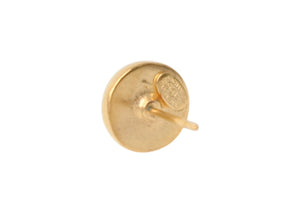 極美品 CHANEL シャネル ココマーク ピアス 重量約2.4g d66刻印 メタル ラインストーン GD ゴールド クリア 両耳用 中古 4b001064