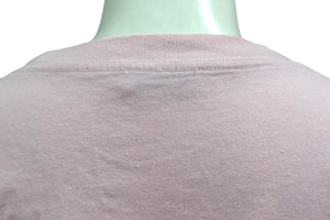 BALENCIAGA バレンシアガ 半袖Tシャツ 578137 サイズM ロゴプリント ピンク ブラック コットン 美品 中古 4b001085