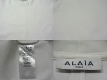Load image into Gallery viewer, ALAIA アライア 半袖Tシャツ AA9H02911J017 サイズ36 ロゴ プリント ホワイト イタリア製 美品 中古 4b001107