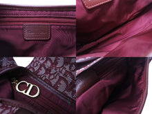 Load image into Gallery viewer, Christian Dior クリスチャンディオール サドルバッグ ガリアーノ期 ハンドバッグ トロッター柄 レザー レッド 美品 中古 4b001122