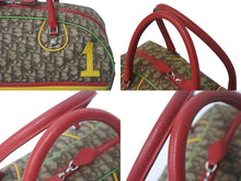 Load image into Gallery viewer, Christian Dior クリスチャンディオール ハンドバッグ 01RU 0094 トロッター ラスタカラー ブラウン シルバー金具 美品 中古 4b001123