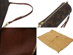 LOUIS VUITTON ルイヴィトン パピヨン30 モノグラムキャンバス ハンドバッグ 旧型 筒形 M51365 ブラウン 美品 中古 4b001126