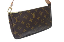Load image into Gallery viewer, LOUIS VUITTON ルイヴィトン アクセサリーポーチ ポシェットアクセソワール M51980 モノグラム ブラウン 美品 中古 4b001134