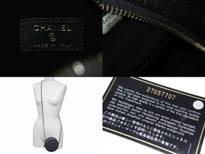極美品 CHANEL シャネル チェーンショルダーバッグ ココマーク マトラッセ クラシック 丸型 キャビアスキン 27番台 パープル系 シェル 中古 4b001137