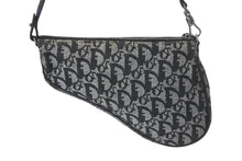 Load image into Gallery viewer, Christian Dior クリスチャンディオール トロッター サドルポーチ ワンショルダーバッグ ネイビー ロゴ 良品 中古 4b001151