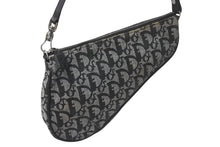 Load image into Gallery viewer, Christian Dior クリスチャンディオール トロッター サドルポーチ ワンショルダーバッグ ネイビー ロゴ 良品 中古 4b001151