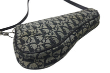 Load image into Gallery viewer, Christian Dior クリスチャンディオール トロッター サドルポーチ ワンショルダーバッグ ネイビー ロゴ 良品 中古 4b001151