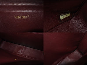 CHANEL シャネル マトラッセ 30 Wチェーンショルダーバッグ 6番台 ココマーク ラムスキン ブラック ゴールド金具 美品 中古 4b001158
