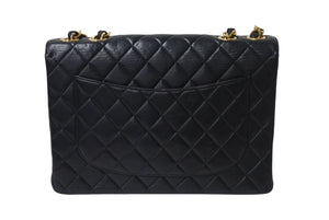 CHANEL シャネル マトラッセ 30 Wチェーンショルダーバッグ 6番台 ココマーク ラムスキン ブラック ゴールド金具 美品 中古 4b001158